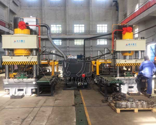 客戶采購(gòu)630噸液壓機(jī)、315噸液壓機(jī)錨桿托盤自動(dòng)化生產(chǎn)線