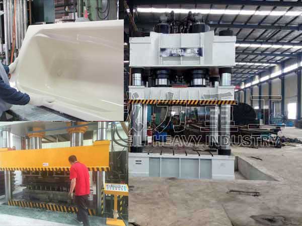 SMC整體衛(wèi)浴液壓機(1000噸1500噸2000噸)玻璃鋼模壓機