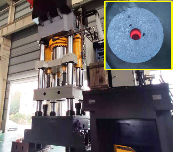 1800噸鐵粉啞鈴熱壓成型液壓機(jī)