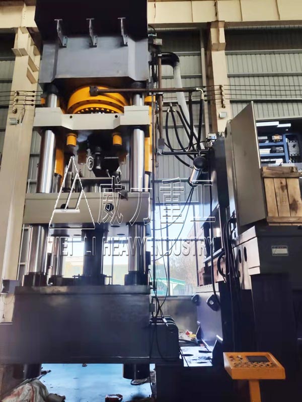 1800噸熱壓杠鈴片成型液壓機(jī)