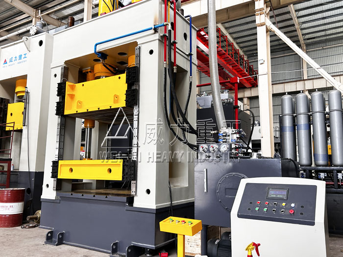 四梁500噸框架式液壓機(jī)壓制蛭石板